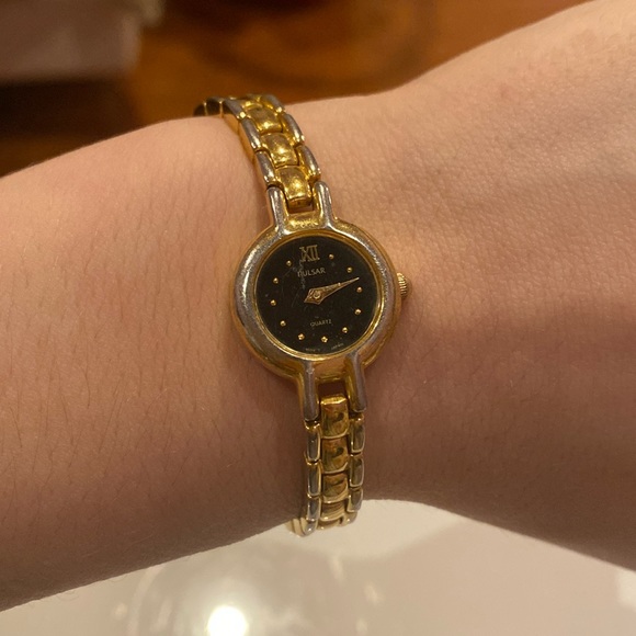 Pulsar Accessories - Vintage Two Tone Dainty Watch (Gold and Silver)